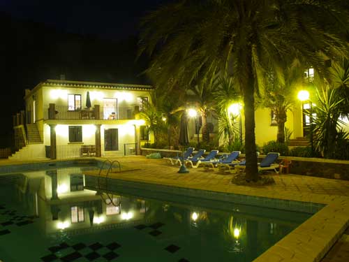 Apartments at night